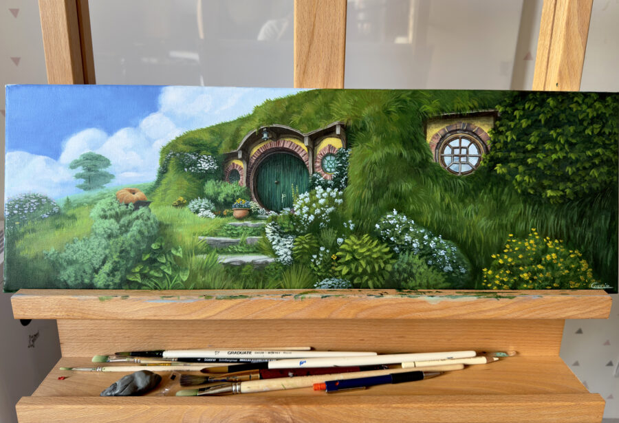 Hobbit house painting